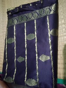 Dark Purple Silk Saree