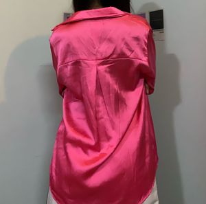 Hot Pink Oversized Shirt