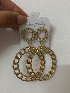 Chain Circle Earrings