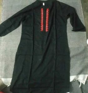 Combo of 2 Embroidered Black Kurta