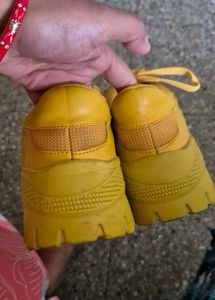 Yellow Color Sneakers Size 6