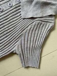 Ribbed Knit Polo Top