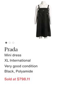 Orginal Prada Black Mini Dress