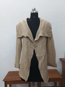 Beige Knit Cardigan