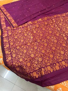 New Copper Zari Banarasi Karan Silk With Bp