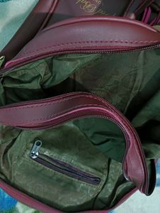Meroon Ribbon Backpack