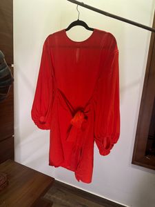 Orangish Red Dress