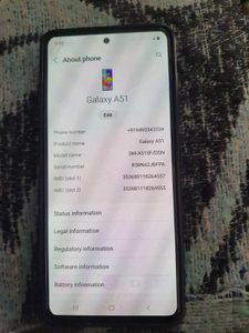 Samsung Galaxy A51 (Black, 6GB RAM, 128GB Storage)