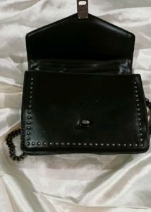 Studded Black Chain Bag