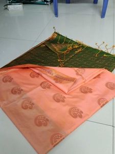 Light Orange Soft Silk Sarees...