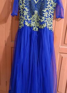 Blue Party Wear Gown