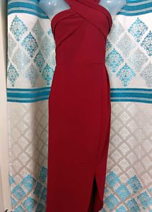 NEW Mehroon Red Bodycon Dress.SIZE 40 L