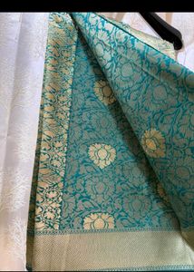 Green Banarasi Saree with blouse