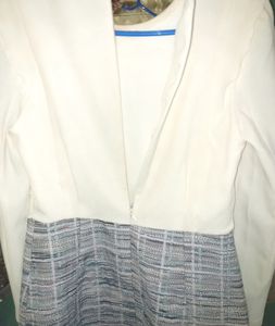 Korean White Dress Frock🤍🌺