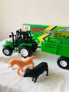 Farmer Tractor Set With Animal