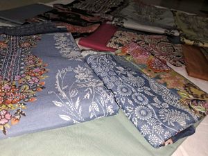 Unstitched 3 Piece Lawn Suits
