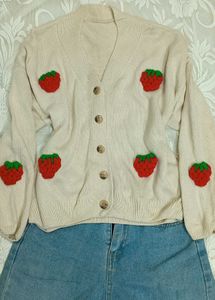 Strawberry Cardigan
