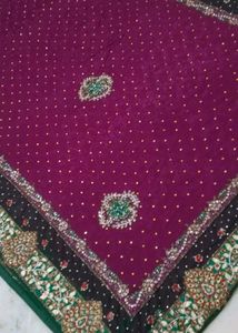 Very Heavy Work Saree