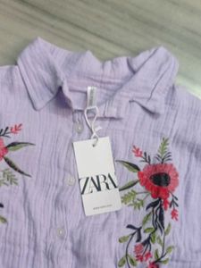 Zara Embroidered Top