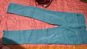 Blue High-Waisted Jeans