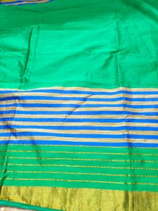 Green & Blue Saree