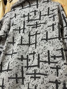 Patterned Fur Collar Unisex Jacket