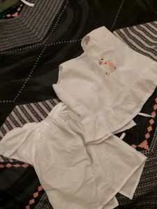 New Born Baby Paticoat And Langot
