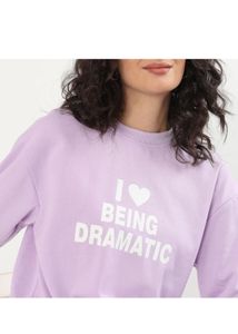 Lilac &#39;Dramatic&#39; Sweatshirt