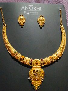 Anokhi K Jewellers Gold Necklace Set