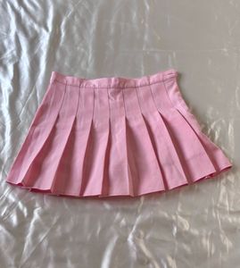 Pinterest Pink Mini Pleated Skirt