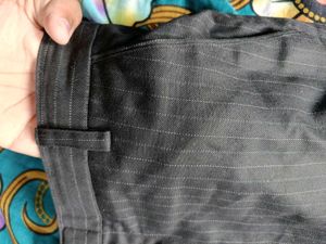 a black coloured formal pant
