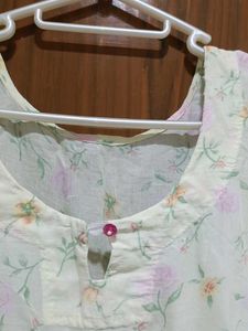 Floral Print Kurta