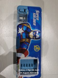 Avengers Double Sided Pencil Box With Sharpener