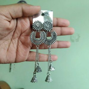Oxidised Jhumkas