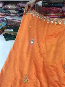 Elegant Orange Saree