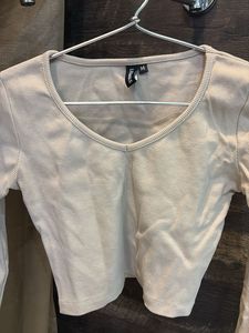 Beige Crop Top