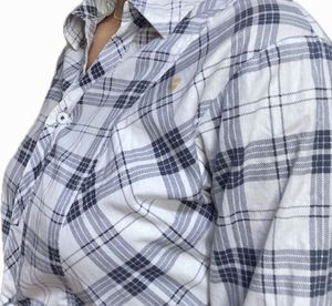 Checked White Shirt