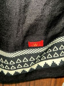 W Black solid Dupatta