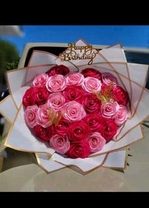 Handmade Ribbon Roses Bouquet 💐🦋🌹