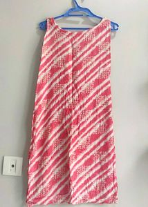 Striped Tie-up Sleeveless Kurta