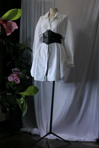 H&amp;M White Shirt Dress without Belt