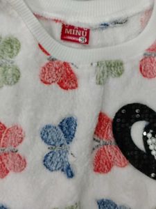 Cute Butterfly Print Girls Set