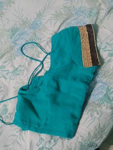 Elegant Teal Saree