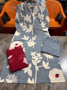Floral Print Three Piece Set