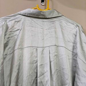 Satin Silk Long Blouson