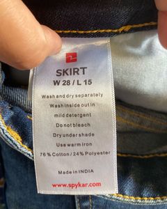 Spykar Denim Mini Skirt