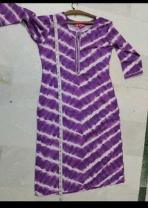 Purple Tie-Dye Kurta Set