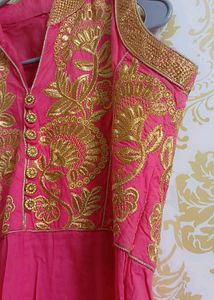 Cute Pink Anarkali Dress