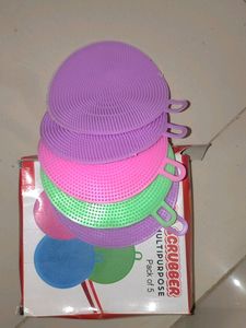 Silicon Scrubber Pack Of 5