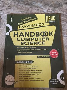Examination handbook computer science 2nd Puc
